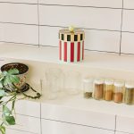 Dusen Dusen Striped Canister - Red/Blue