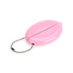 Colorful MoMA Vinyl Coin Pouch - Pink/ Green