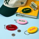 Colorful MoMA Vinyl Coin Pouch - Pink/ Green