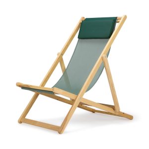 Relax Folding Deck Chair - Sage/ Green