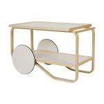 Artek Aalto Tea Trolley 901 - White/ Birch