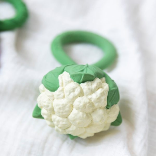 Fruit & Veggie Rattle Toy - Cauliflower