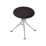 Alexander Girard Upholstered Stool from Herman Miller - Mexidot Pink/ Emerald