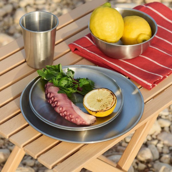 HAY Outdoor Market by Jasper Morrison Shop Steel Plates - Set of 2 - Small