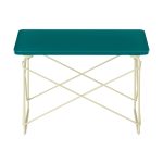 Herman Miller x HAY Eames Wire Base Low Table - Mint Green/ Powder Yellow