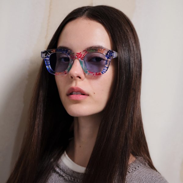 MoMA Henri Matisse La Gerbe Akila Sunglasses - Clear/ Blue