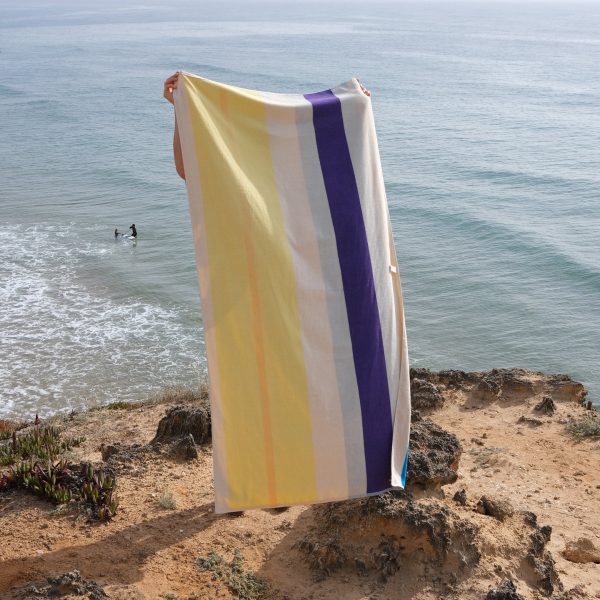 Martens Cotton Towels - Aqua/ Orange/ Purple/ Yellow