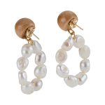 Sophie Monet Pearl Moon Earrings