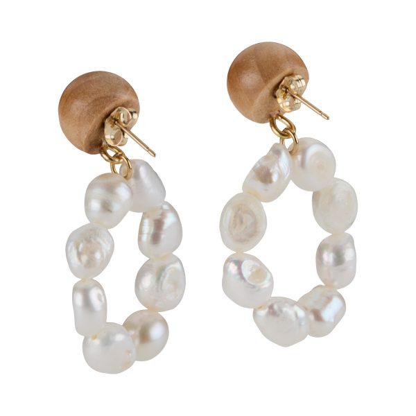 Sophie Monet Pearl Moon Earrings