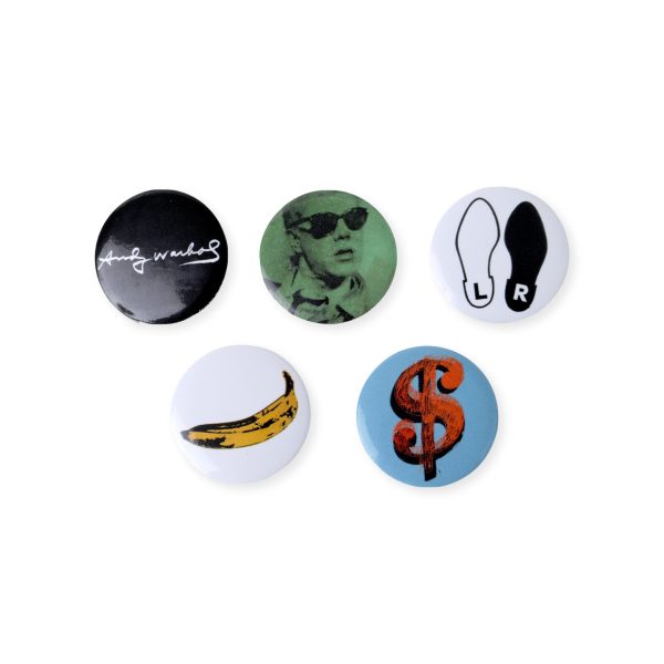 Andy Warhol Variety Button Badges - Set of 5