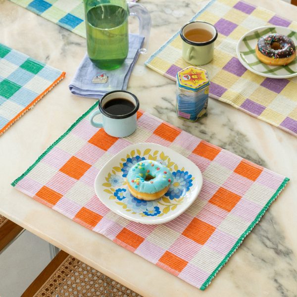Merienda Plaid Cotton Placemats - Set of 4