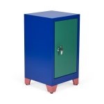 Metal Locker & Side Table - Green