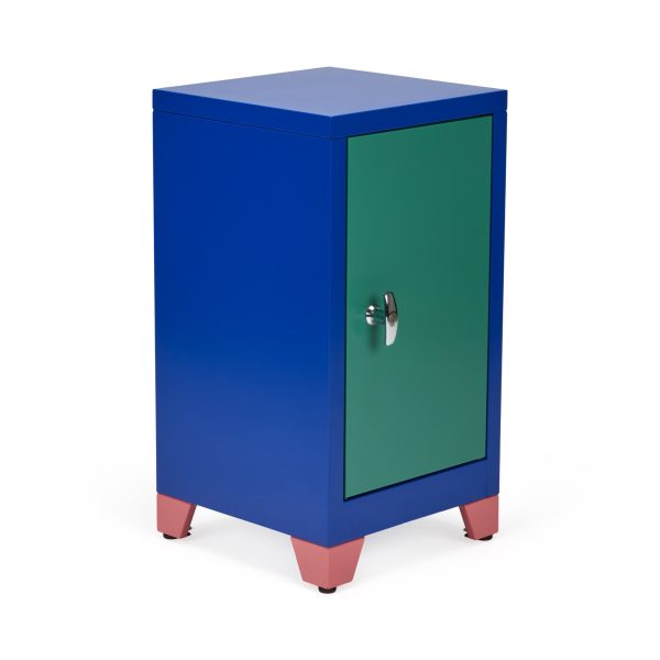 Metal Locker & Side Table - Green