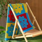 Dusen Dusen Sun Cotton Beach Towel - Red/ Blue