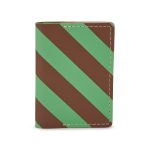Dusen Dusen Recycled Leather Double Card Holder - Stripe