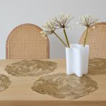 Chilewich Rose Round Placemat - Brass