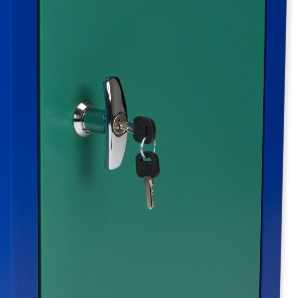 Metal Locker & Side Table - Green