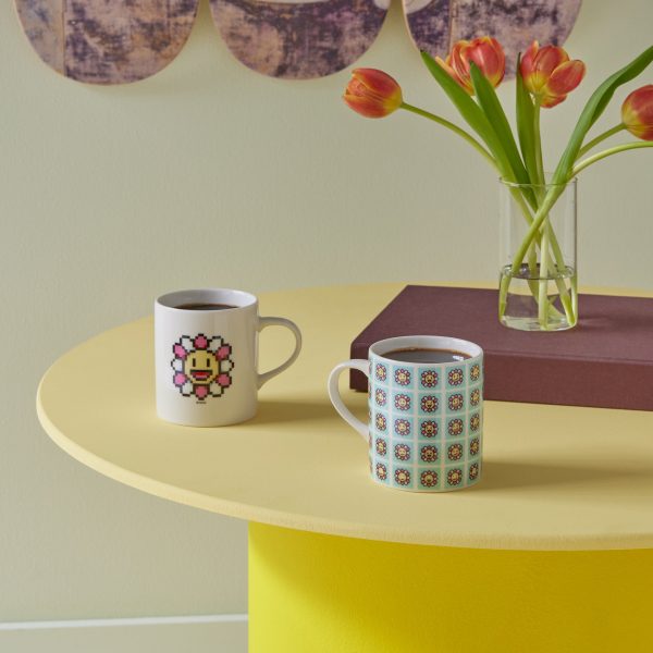 Takashi Murakami Ceramic Flower Mug - Blue
