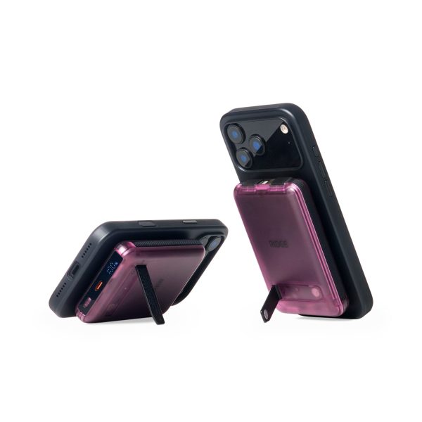 5-in-1 MagSafe Power Bank - Transparent Purple