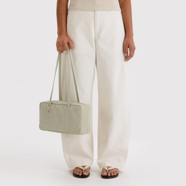 Baggu Recycled Nylon Bowler Bag - Celadon