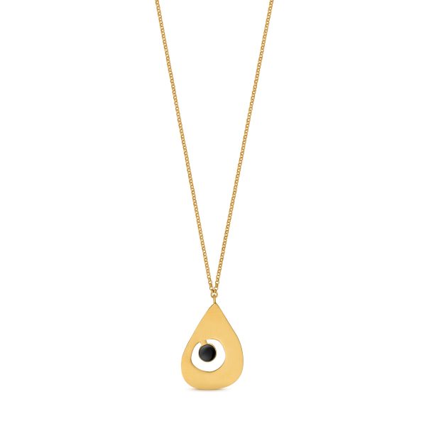 Joan Mir?? Gold-Plated Teardrop Necklace