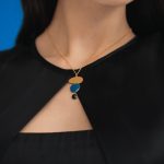 Joan Mir?? Gold-Plated Linear Dots Necklace