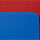 Primary Recycled Leather Passport Case - Blue/ Red