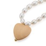 Sophie Monet Pearl Heart Necklace