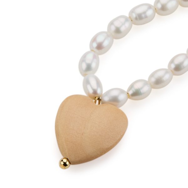 Sophie Monet Pearl Heart Necklace
