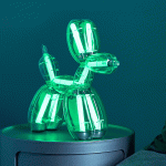 Jeff Koons Balloon Dog LED Lamp from Lexon - Transparent