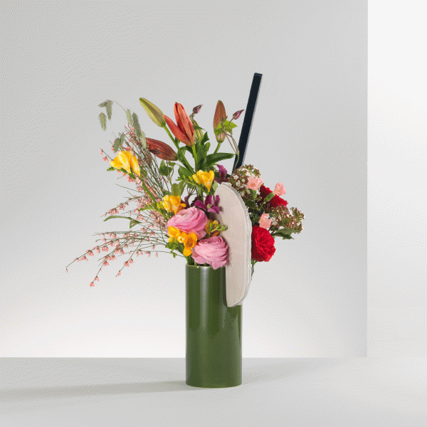 Vitra D??coupage Ceramic Vase - Blue