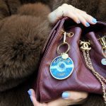 Solar Eclipse Keyring Bag Charm - Caviar