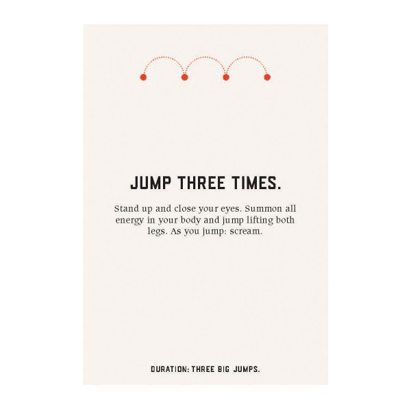 The Marina Abramovi Method Instruction Cards to Reboot Your Life