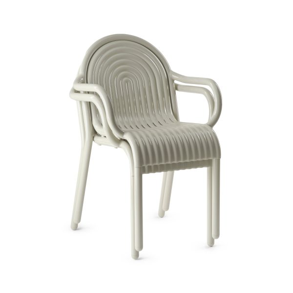 Tom Dixon Groove Outdoor Stacking Armchair - Putty