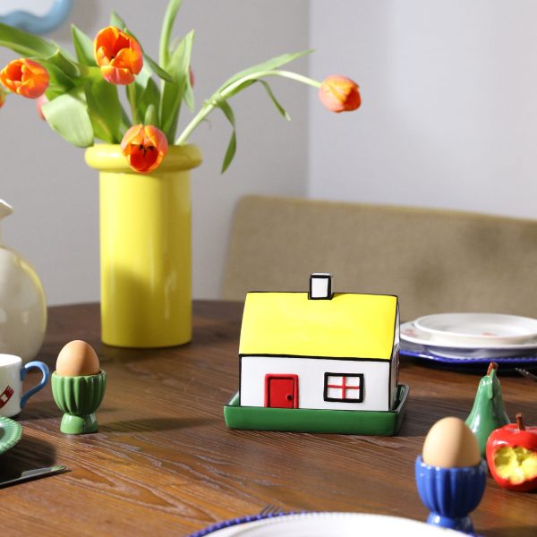 House Ceramic Butter Dish