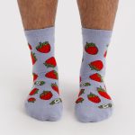 Baggu Crew Socks - Strawberry Blossom