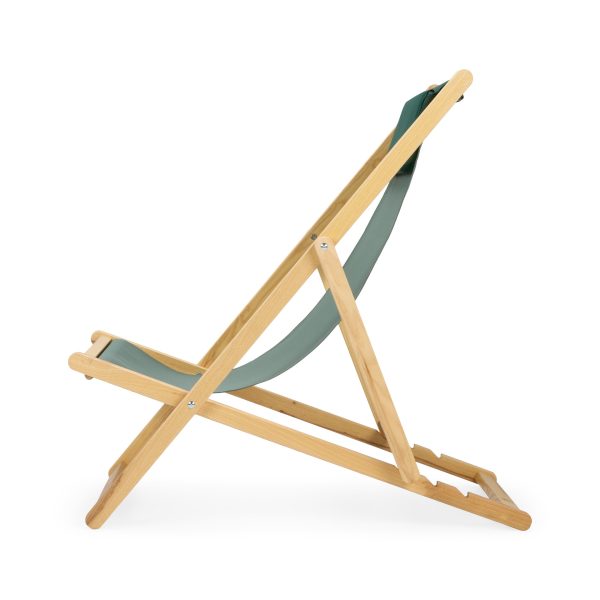 Relax Folding Deck Chair - Sage/ Green