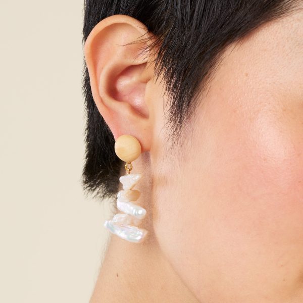 Sophie Monet Pearl Brook Earrings