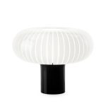 Teresa Recycled Acrylic Table Lamp - Black/ White