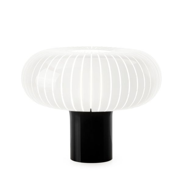 Teresa Recycled Acrylic Table Lamp - Black/ White