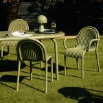 Tom Dixon Groove Outdoor Stacking Armchair - Moss