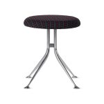 Alexander Girard Upholstered Stool from Herman Miller - Mexidot Pink/ Emerald