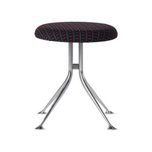 Alexander Girard Upholstered Stool from Herman Miller - Mexidot Pink/ Emerald