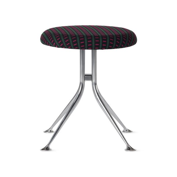 Alexander Girard Upholstered Stool from Herman Miller - Mexidot Pink/ Emerald