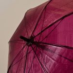 HAY Canopy Stick Recycled Plastic Umbrella - Burgundy
