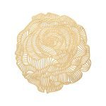 Chilewich Rose Round Placemat - Brass