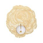 Chilewich Rose Round Placemat - Brass