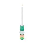 Faceted Crystal Candle Holder - Multi