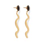 Joan Mir?? Gold-Plated Dot Squiggle Earrings