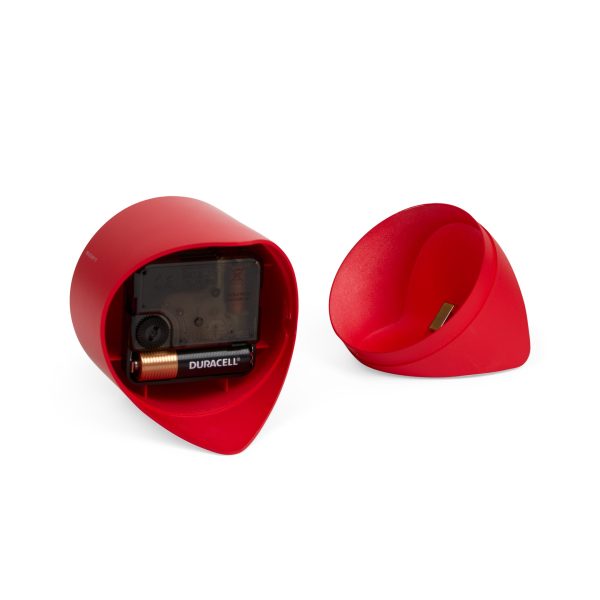 Corner Desk Clock - Red